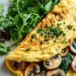 Spinach and Mushroom Omelette