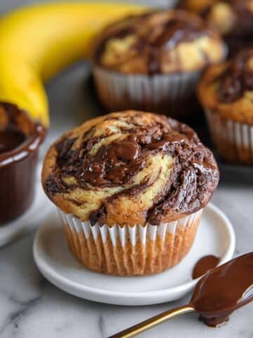 Nutella Banana Swirl Muffins Recipe