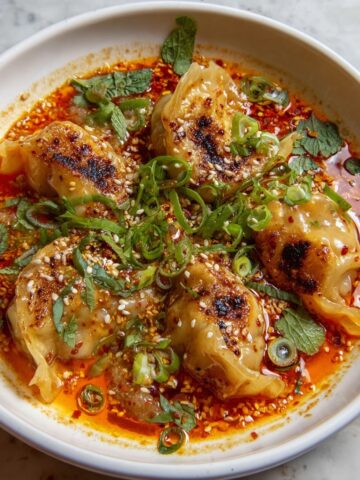 Viral One-Pan Baked Dumplings Recipe
