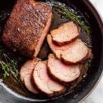 Balsamic Glazed Beef Tenderloin with Lemon Horseradish Yogurt Sauce Recipe