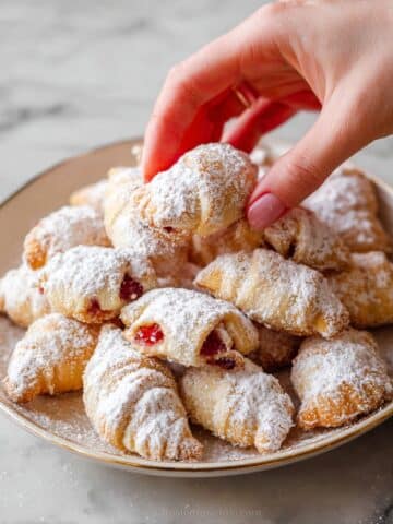 Rugelach Cookies with Berry Jam and Confectioners’ Sugar Recipe
