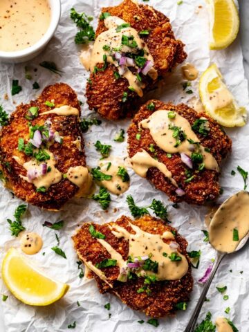Pretzel Crusted Chicken with Cheddar Mustard Sauce Recipe