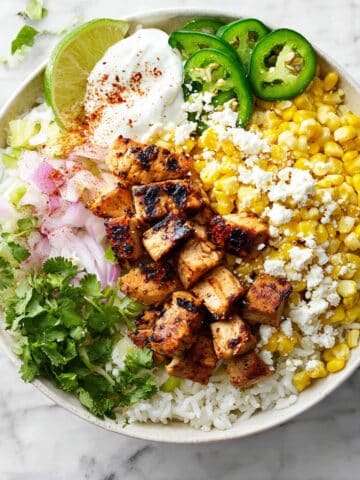Street Corn Chicken Rice Bowl Recipe