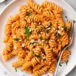 Quick Pasta with Homemade Romesco Sauce Recipe