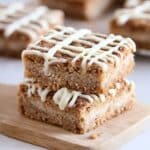 Cinnamon Roll Blondie Bars with Cream Cheese Frosting Recipe