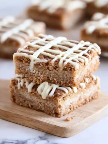Cinnamon Roll Blondie Bars with Cream Cheese Frosting Recipe