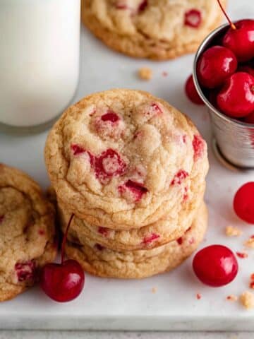 Cherry Almond Cookies {No Chill} Recipe