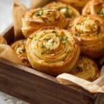 Cheesy Garlic Cruffins Recipe