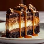 Decadent Caramel Brownie Cheesecake Recipe