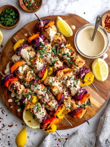 Baked Greek Chicken Skewers Recipe
