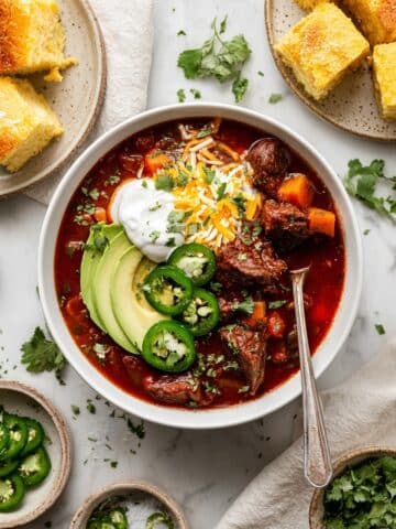 Slow Cooker Chuck Roast Chili Recipe