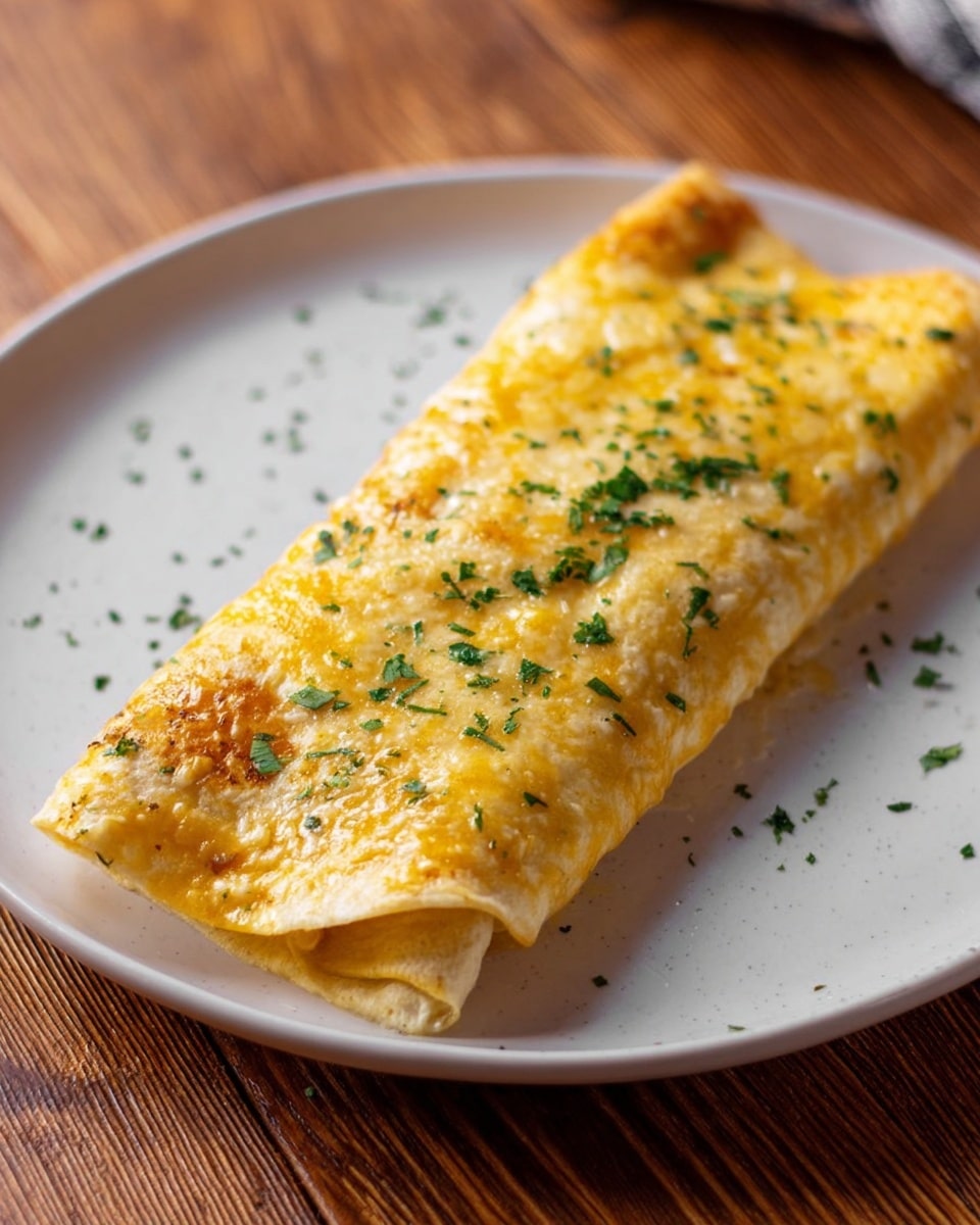 A white rectangular casserole dish filled with a baked layered dish topped with melted golden-yellow cheese and sprinkled with small green herb pieces. The cheesy layer looks creamy and smooth with some texture from the herbs, evenly covering the surface. The dish sits on a dark wooden surface with a white marbled texture underneath, and a brown and white checkered cloth is placed next to the dish in the background. Photo taken with an iphone --ar 4:5 --v 7