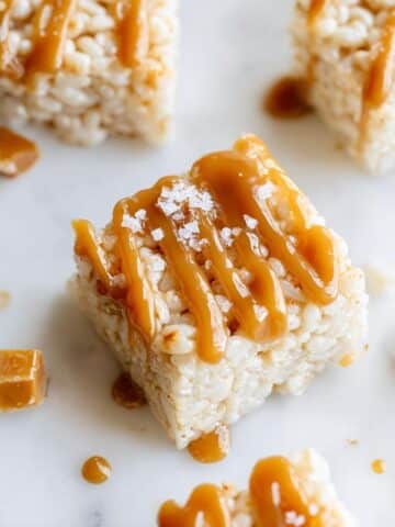 Salted Caramel Rice Krispie Treats Recipe
