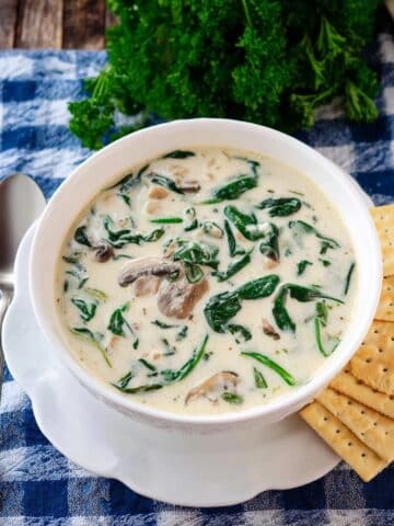 Oyster Stew with Brie and Spinach Recipe