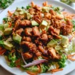 Crispy & Spicy Honey Lime Chicken Avocado Salad Recipe