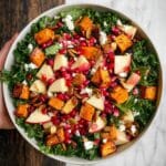 Fall Harvest Salad with Roasted Butternut Squash, Apple, and Pomegranate Recipe