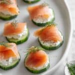 Smoked Salmon and Cream Cheese Cucumber Bites Recipe