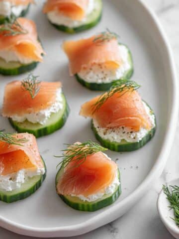 Smoked Salmon and Cream Cheese Cucumber Bites Recipe