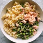 Creamy Salmon and Asparagus Boursin Summer Pasta Recipe