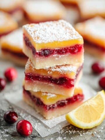 Cranberry Lemon Bars Recipe
