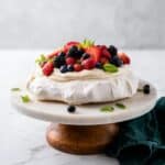 Classic Pavlova with Fresh Fruit and Whipped Cream Recipe