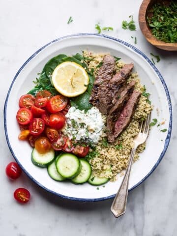 Mediterranean Steak & Quinoa Bowl Recipe