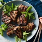 Grilled Lamb Chops with Mint Marinade Recipe