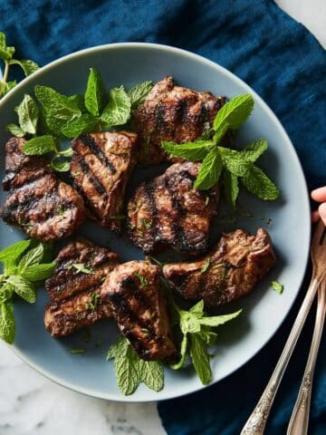 Grilled Lamb Chops with Mint Marinade Recipe