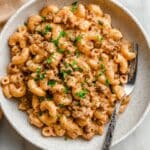 Super Nostalgic Dairy-Free Hamburger Helper (Gluten-Free) Recipe