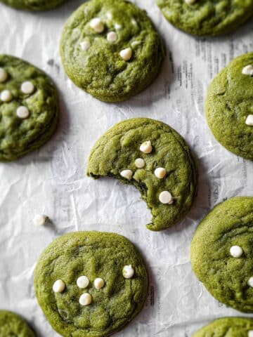 Brown Butter White Chocolate Matcha Cookies Recipe