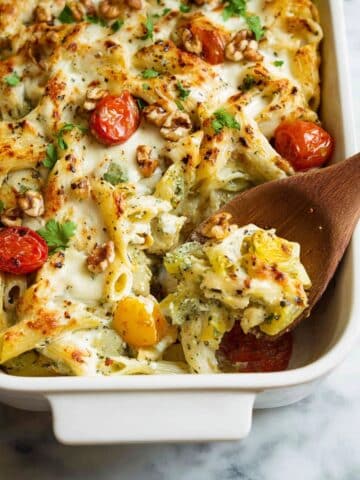 Chicken Pesto Pasta Bake Recipe