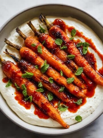 Harissa Roasted Carrots with Whipped Feta Recipe