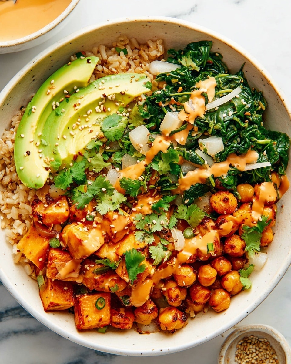 Roasted Sweet Potato and Chickpea Bowls with Tahini Lime Dressing