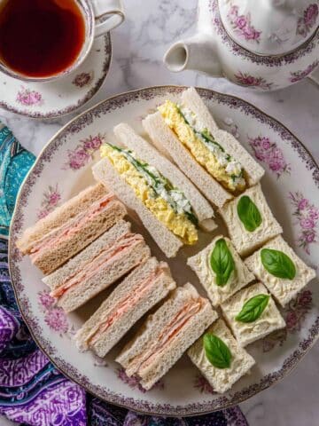 Afternoon Tea Sandwiches (Cucumber, Egg and Cress, Smoked Salmon) Recipe