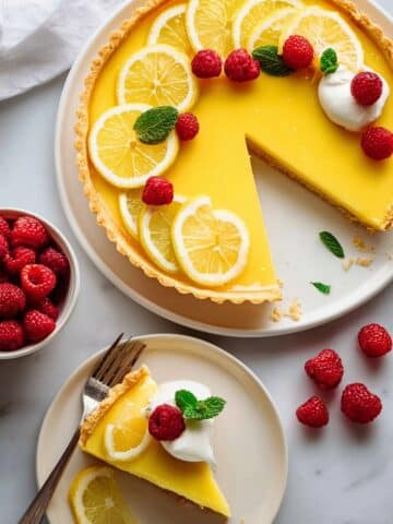 French Lemon Tart - Tarte au Citron Recipe