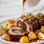 Slow-Roast Easter Stuffed Lamb with Pistachio and Hazelnut Duxelle Recipe