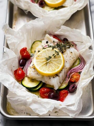 Mediterranean Cod en Papillote Recipe