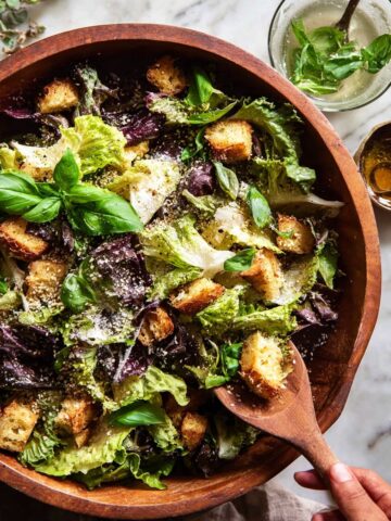 Lemon Parmesan Sesame Salad Recipe