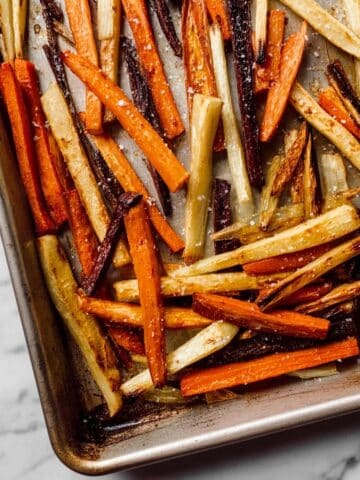 Garlic Roasted Root Vegetable Fries Recipe