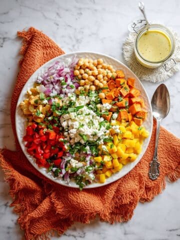 Moroccan Pearl Couscous Salad with Roasted Butternut Squash and Tahini Dressing Recipe