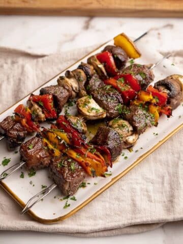 Steak Kabobs with Garlic Butter Recipe