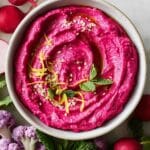 Vibrant Roasted Beet Hummus Recipe