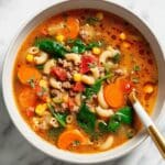 Hearty Macaroni Soup with Ground Beef and Vegetables Recipe