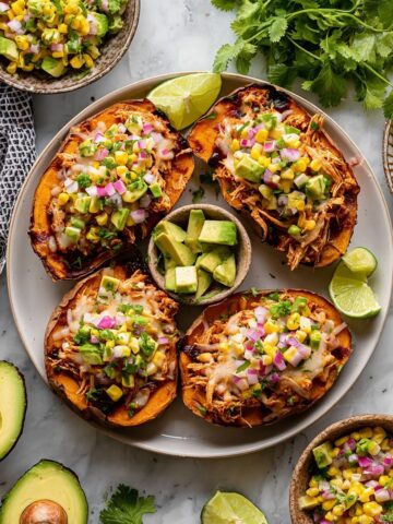 BBQ Chicken Stuffed Sweet Potatoes Recipe