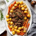 Slow Cooker Pot Roast with Carrots and Potatoes Recipe