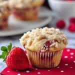 Bakery Style Strawberry Muffins Recipe