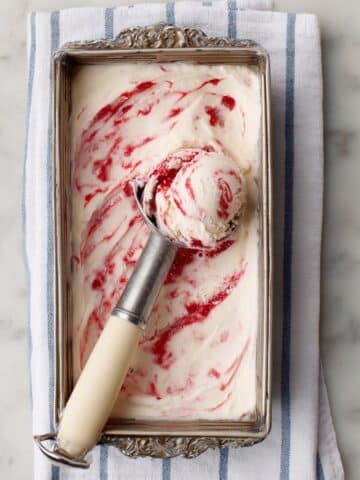 Frozen Yogurt with Tart Cherries and Toasted Almonds Recipe
