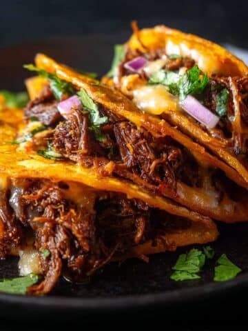 Authentic Birria Tacos with Rich Adobo Sauce and Dipping Consommé Recipe