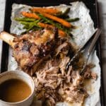 Slow Cooker Roast Lamb Leg with Gravy Recipe