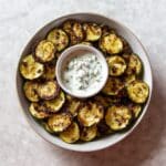 Air Fryer Zucchini Chips With Mint Dip Recipe